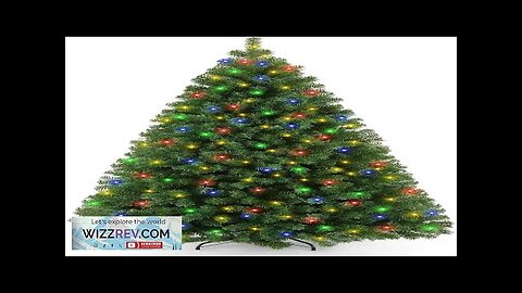 6ft Pre-Lit Artificial Holiday Christmas Tree with Multi-Color Lights Premium Hinged Spruce Review