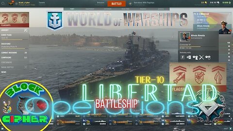 Tech-Tree Pan-American Battleship Tier-10 LIBERTAD in ops mode | World of warships