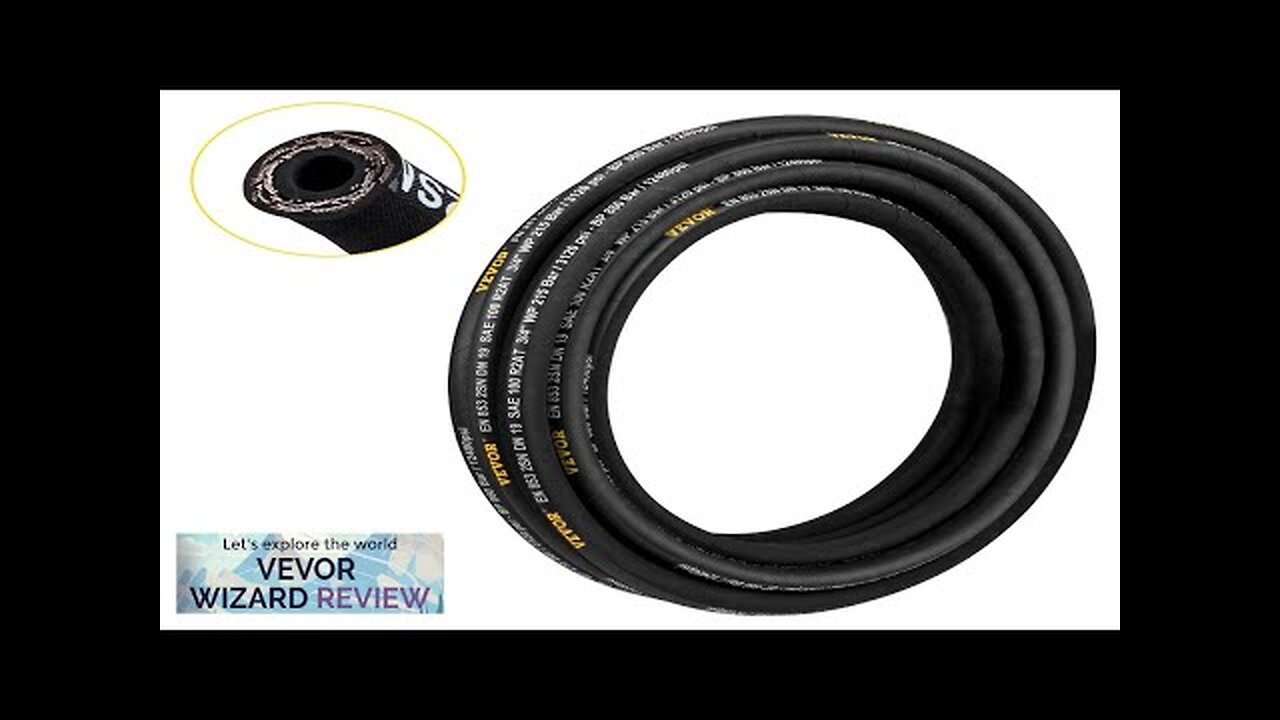 VEVOR Hydraulic Hose 1/4 inch x 100 ft Coiled Hydraulic Hose 5800 Review