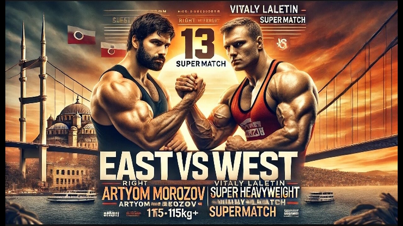 Vitaly vs Artyom || Right arm Super heavy weight|| East vs west13 || Armwrestling|| 😱