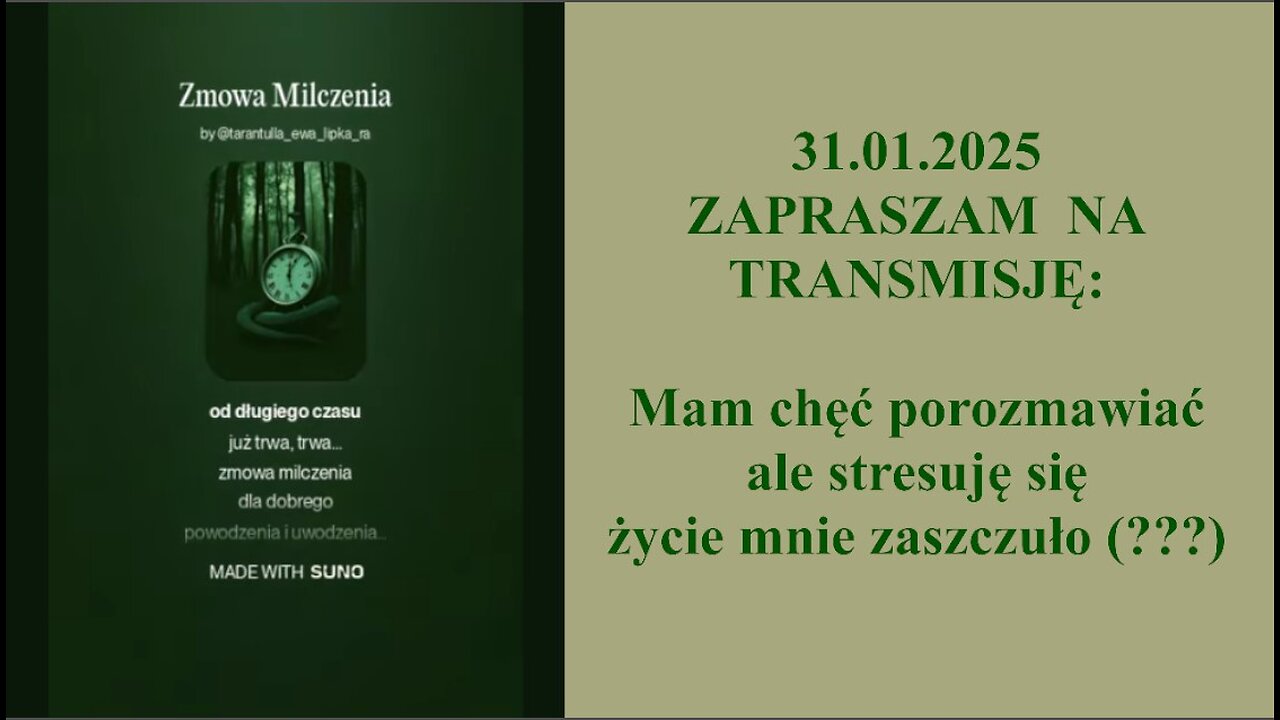 Mam chęć porozmawiać, ale stresuję się - życie mnie zaszczuło (???) 👮‍♀️ - 31.01.2025