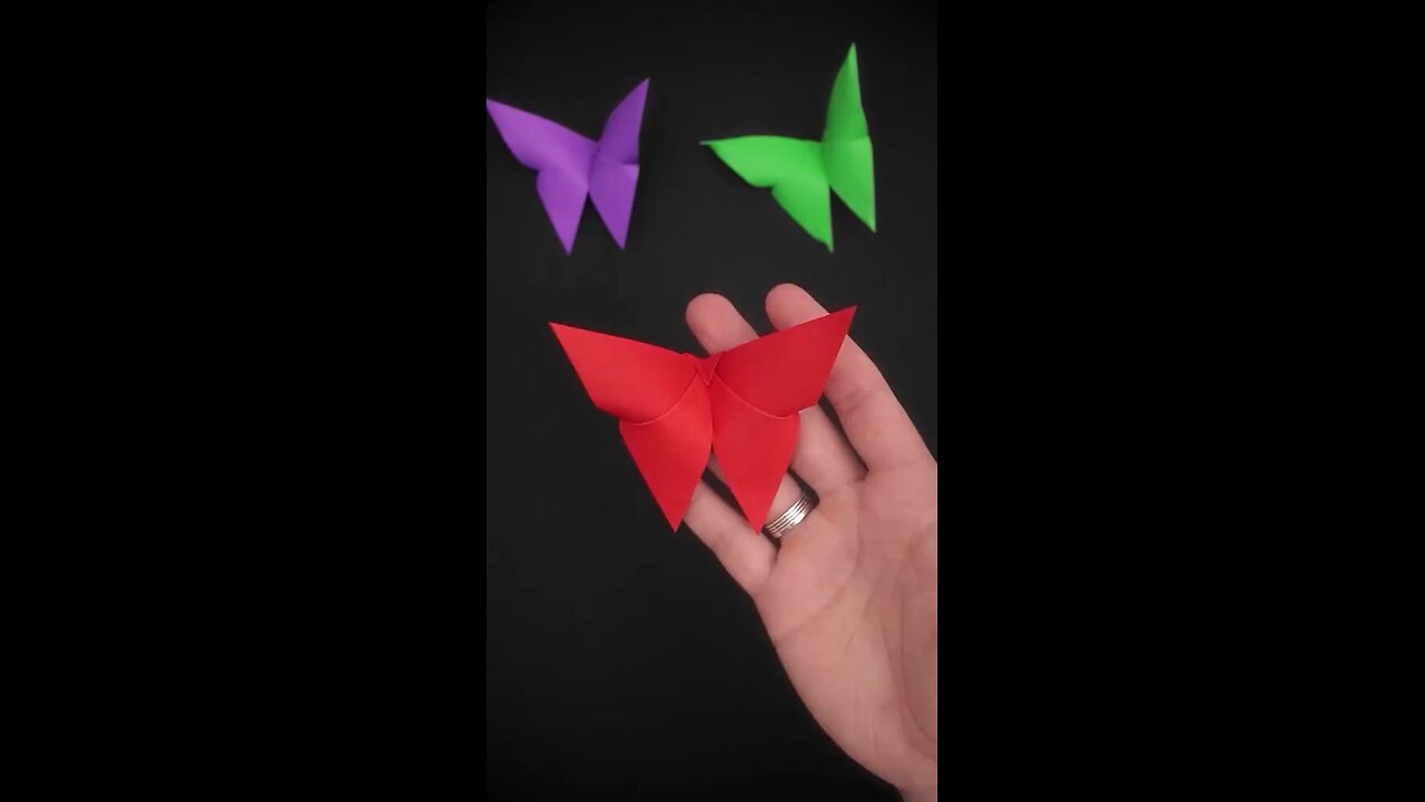 Origami Butterfly #papercraft #handmade #origami #fyp