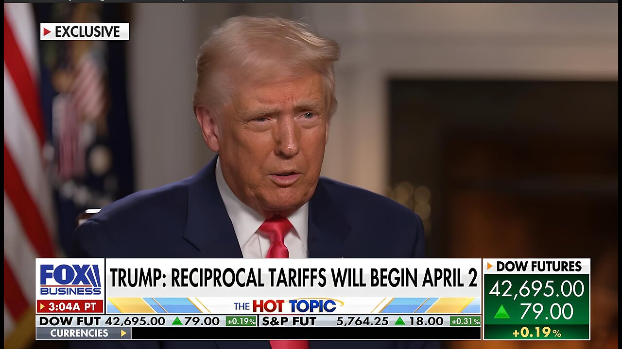 President Trump talks tariffs: 'We're not going to let people take advantage' of US