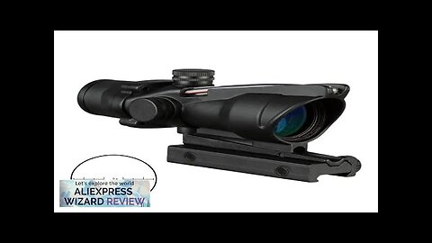 4X32 Hunting Riflescope Real Fiber Optics Grenn Red Dot Illuminated Etched Reticle Review