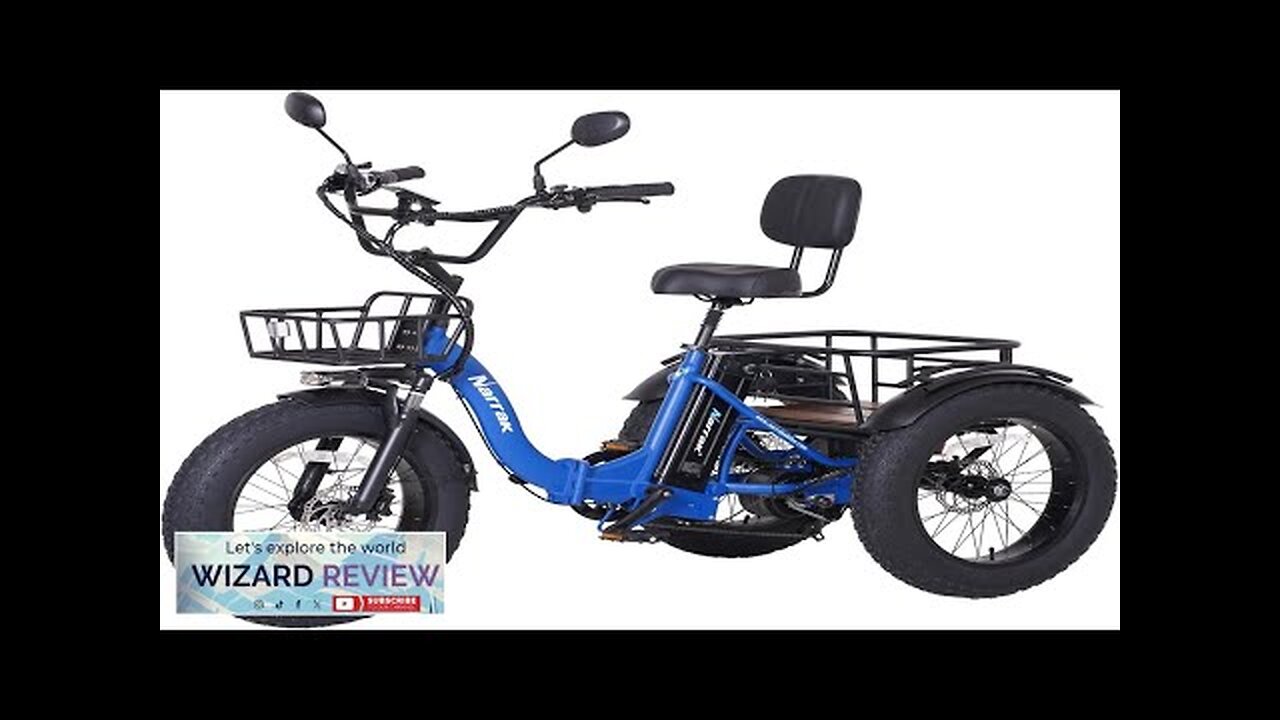 Electric Tricycle for Adults 750W(Peak 1350W) 48V13Ah Ebike 20"x4.0" Aluminum Folding Fat Review