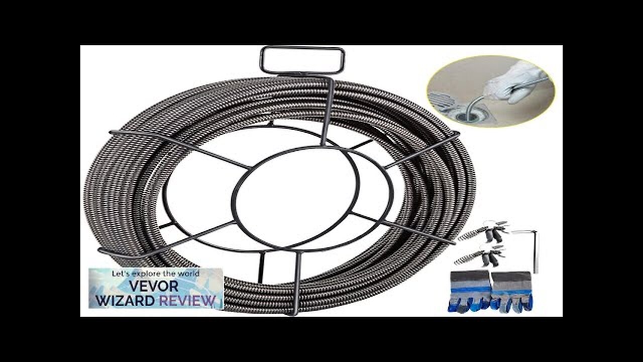 VEVOR Drain Cleaning Cable 50 Feet x 3/8 Inch Solid Core Cable Review