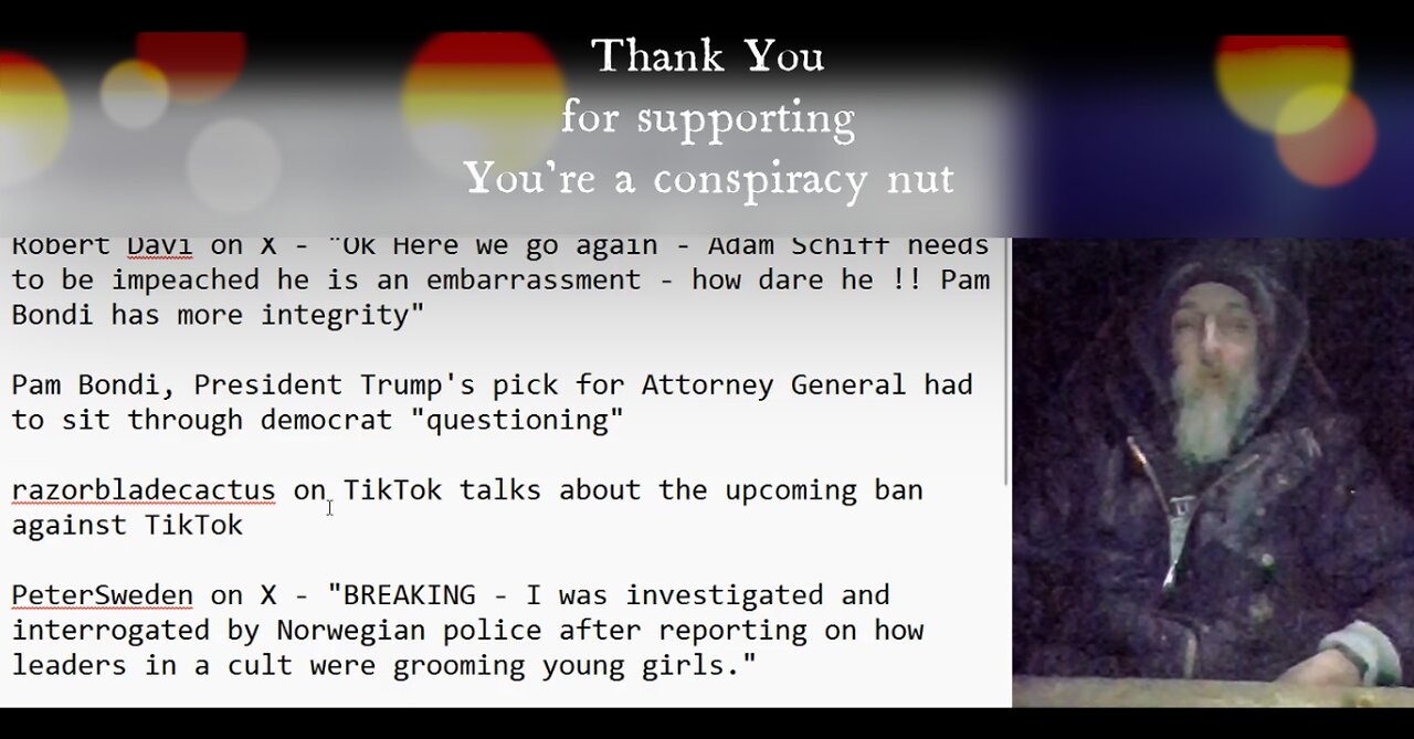 Pam Bondi, Attorney General nominee, upcoming TikTok ban, Norwegian police investigate journalist