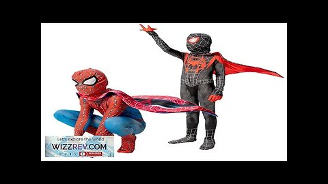 MARVEL Spiderman Cosplay Costume Kids Adults Full Body Spandex with Cape Peter Review