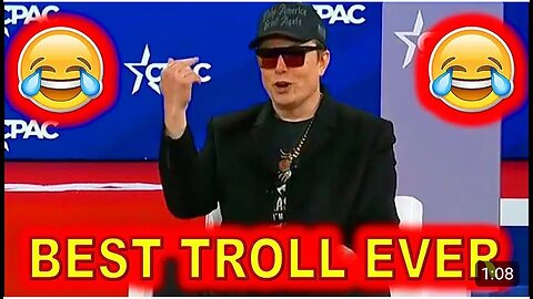 Elon Musk's EPIC Troll of the MS MEDIA at CPAC Tonight.....