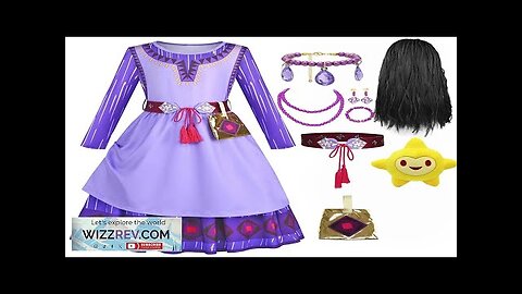 Disney Halloween Costumes for Girls Asha Cosplay Princess Dress Wish Asha Dress Review