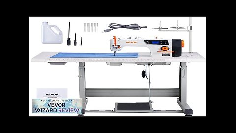 VEVOR Industrial Sewing Machine 550W Servo Motor and Table Stand 5000s.p.m Heavy-duty Review