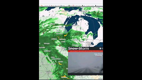 Winter Snow Storm is Moving East - USA North and Canada