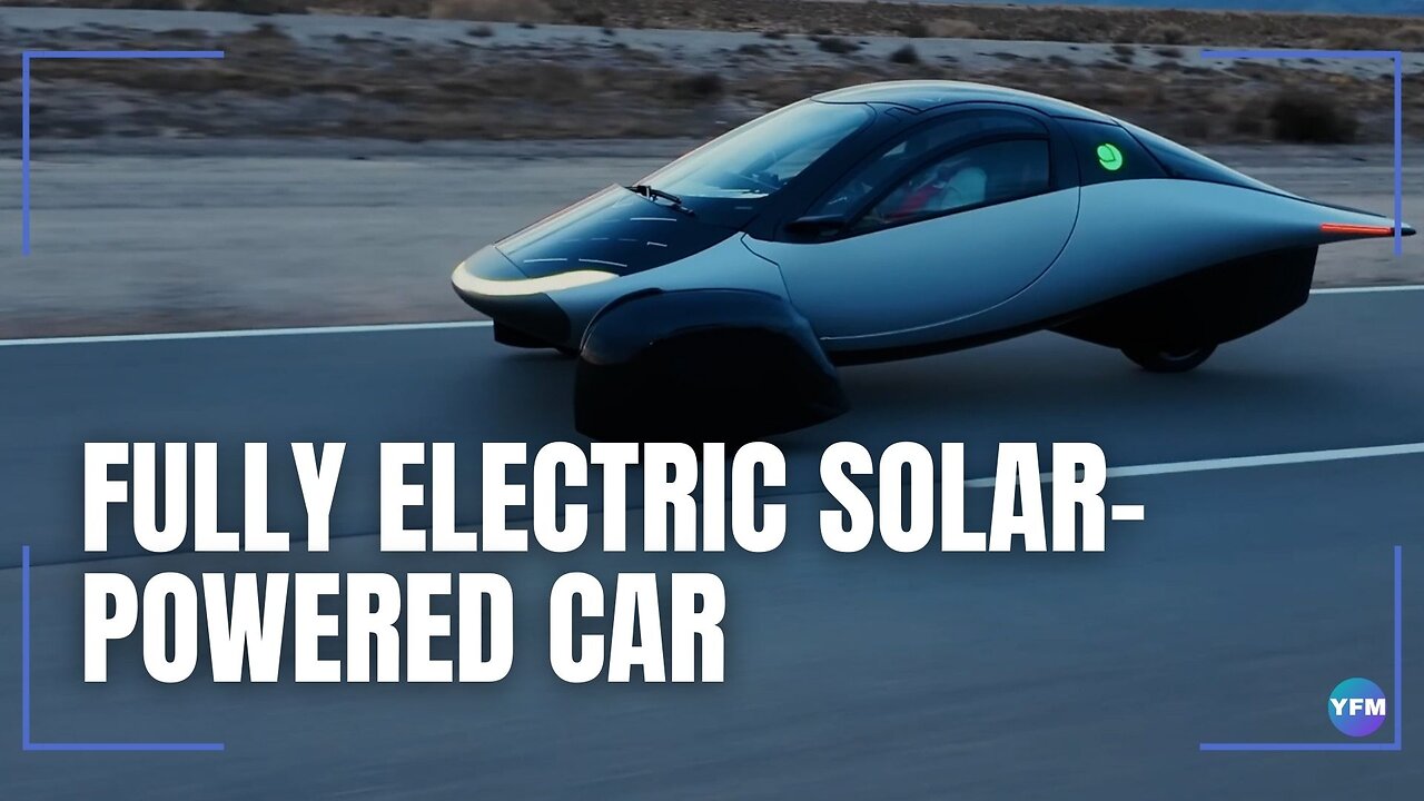 Fully electric solar-powered car