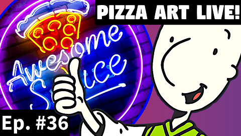 Awesome Sauce PIZZA ART LIVE Ep. #36: Nostalgia Night featuring DOUG!