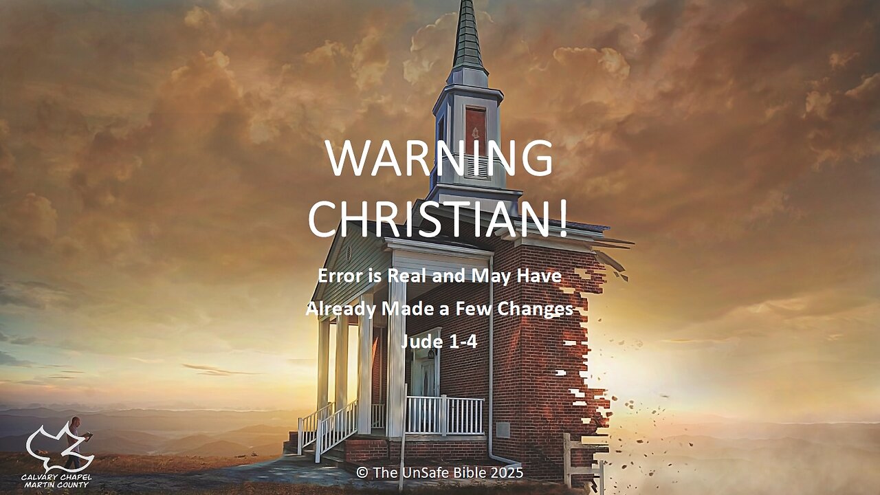 Jude 1-4 WARNING CHRISTIAN!