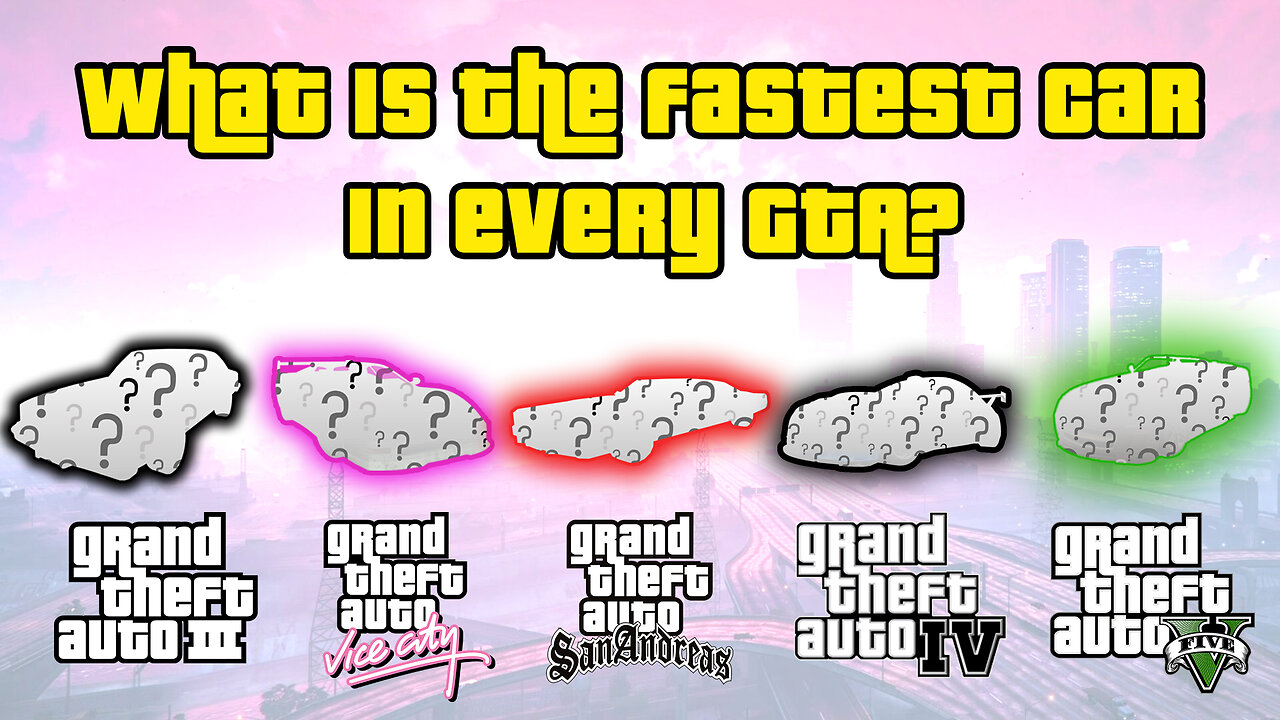 What is the Fastest Car in Every GTA? #fastestcar