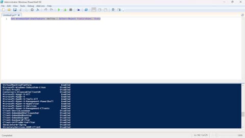 Checking Windows Optional Features with PowerShell