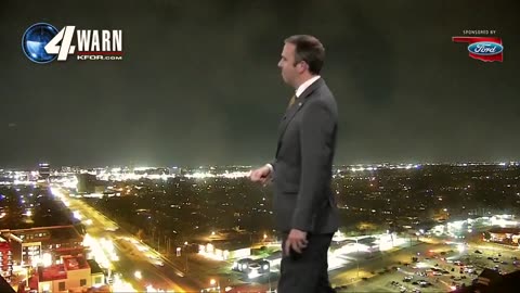 Allegedly UFO Sighting on National TV Oklahoma News
