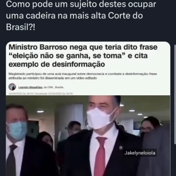 Luiz Roberto barroso e Alexandre nazista de Moraes os ladrões das eleições de 2022 a mando da USAID.