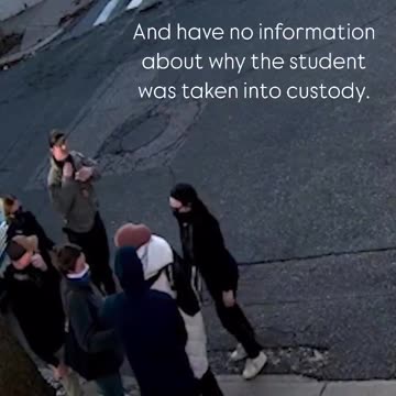 Legal visa student arrested for wrong speech. Today it's non-citizens, tomorrow it's citizens.