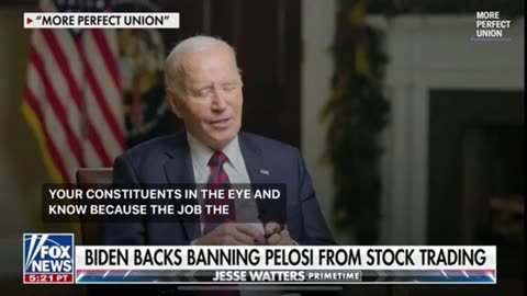 Joe Biden "Congress shouldn't trade stocks" only after 80 years of corruption