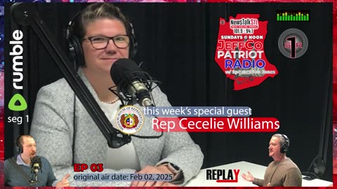 JeffCo Patriot Radio [Ep 03]: SPECIAL GUEST - Representative Cecelie Williams