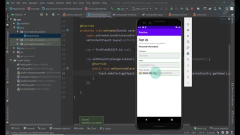 60 Android Studio Tutorial - Country Picker in Android