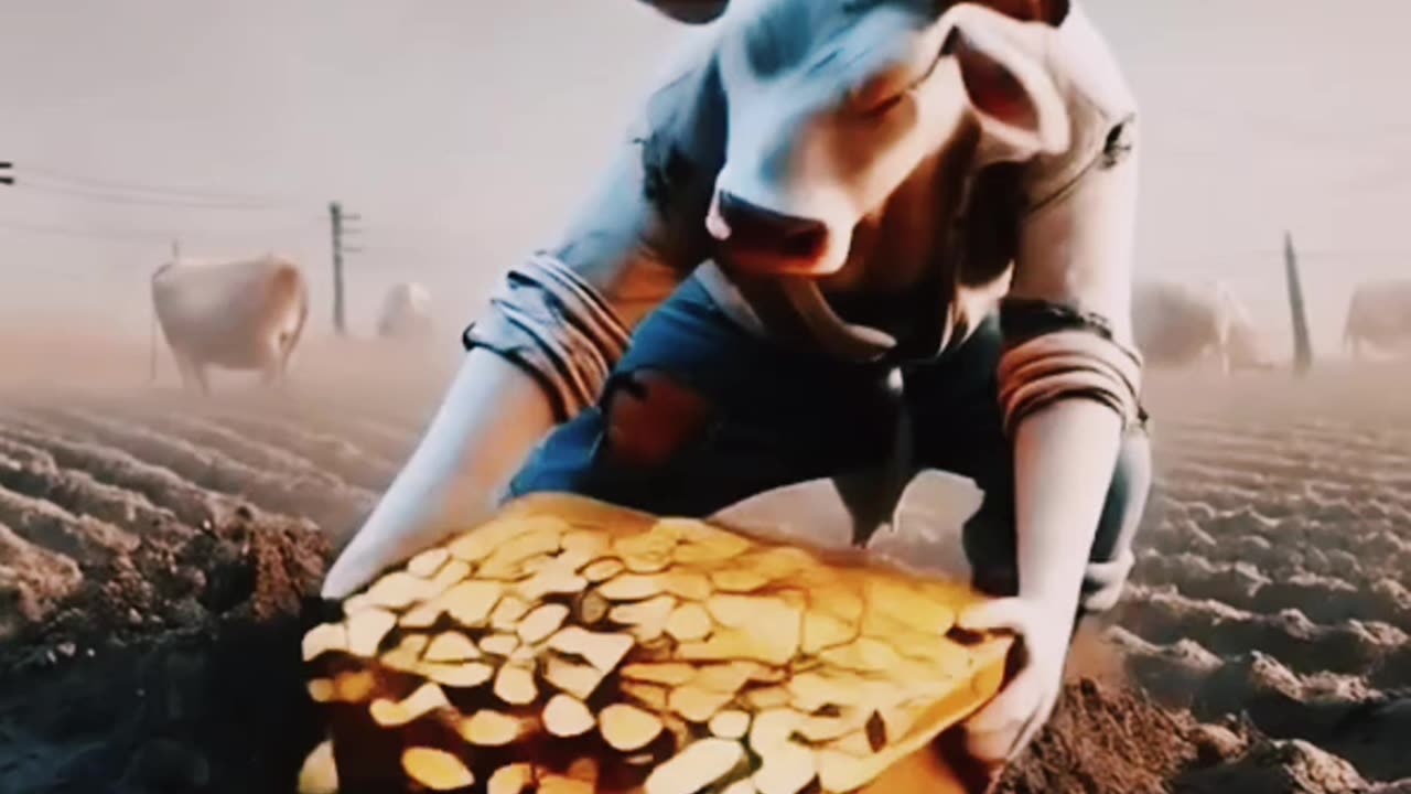A beautiful story of how a poor cow 🐄 became rich #viral #moralstory #animals