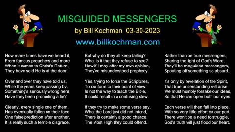 Misguided Messengers -- a song by Bill Kochman.