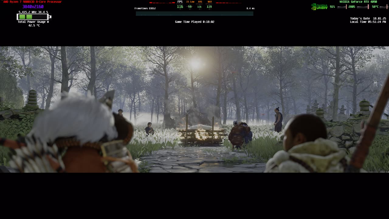 Ghost of Tsushima Directors Cut 4K HDR Gameplay PC Sony Bravia 9 Rtx 4090 AMD 9800x3d