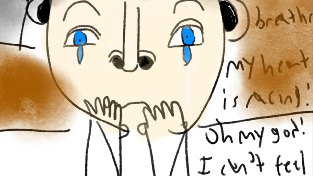Nocturnal Panic Attack Self-Portrait