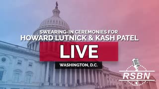 WATCH REPLAY| Swearing-in Ceremonies for Howard Lutnick and Kash Patel, and More - 2/21/25