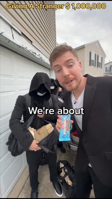 Giving A Stranger $1,000,000 Doller 😲