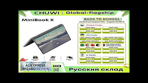 CHUWI MiniBook X Tablet Laptop 2-in-1 Yoga Mode Intel N100 10.51 Inch Review