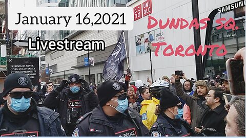 Protest prevented by police .Toronto