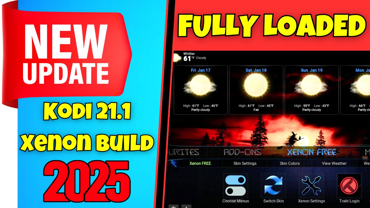 UPDATED FULLY LOADED KODI 21 on Firestick with the new 2025 XENON Build