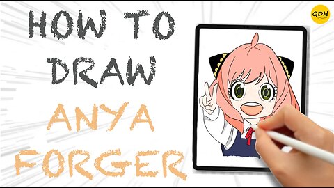 How to Draw Anya Forger from Spy X Family...learn with @QuickDrawHabit