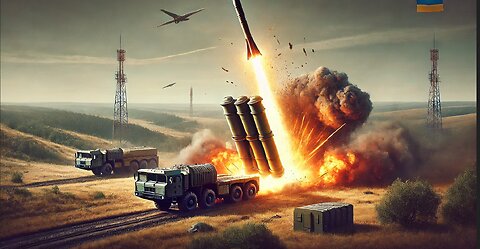 Iskander-M missile strike on Ukrainian S-300 air defense