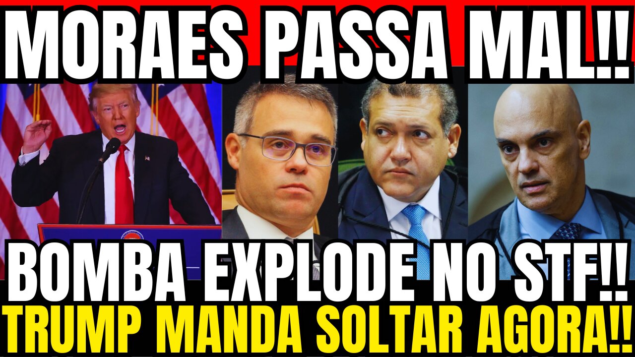 MORAES PASSA MAL, MÉDICOS CHAMADOS AS PRESSAS NO STF, TRUMP MANDA SOLTAR PATRIOTAS !