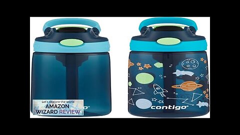 Contigo Kids Water Bottle with Redesigned AUTOSPOUT Straw 14oz. 2 Pack Blueberry Review