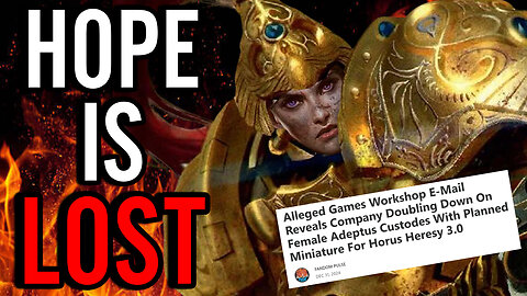 Warhammer DOOMED As Female Custodes Miniatures Are CONFIRMED!! Has Games Workshop KILLED 40K?!