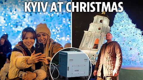 Ukraine’s Kyiv glows with Christmas hope despite blackouts and war with Russia