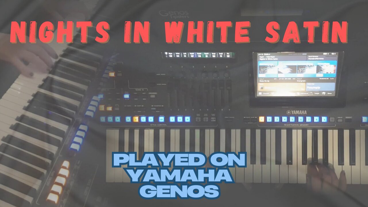 Hauntingly Beautiful 🎹 'Nights in White Satin' Reimagined on Yamaha Genos #oldsong #beautifulmusic