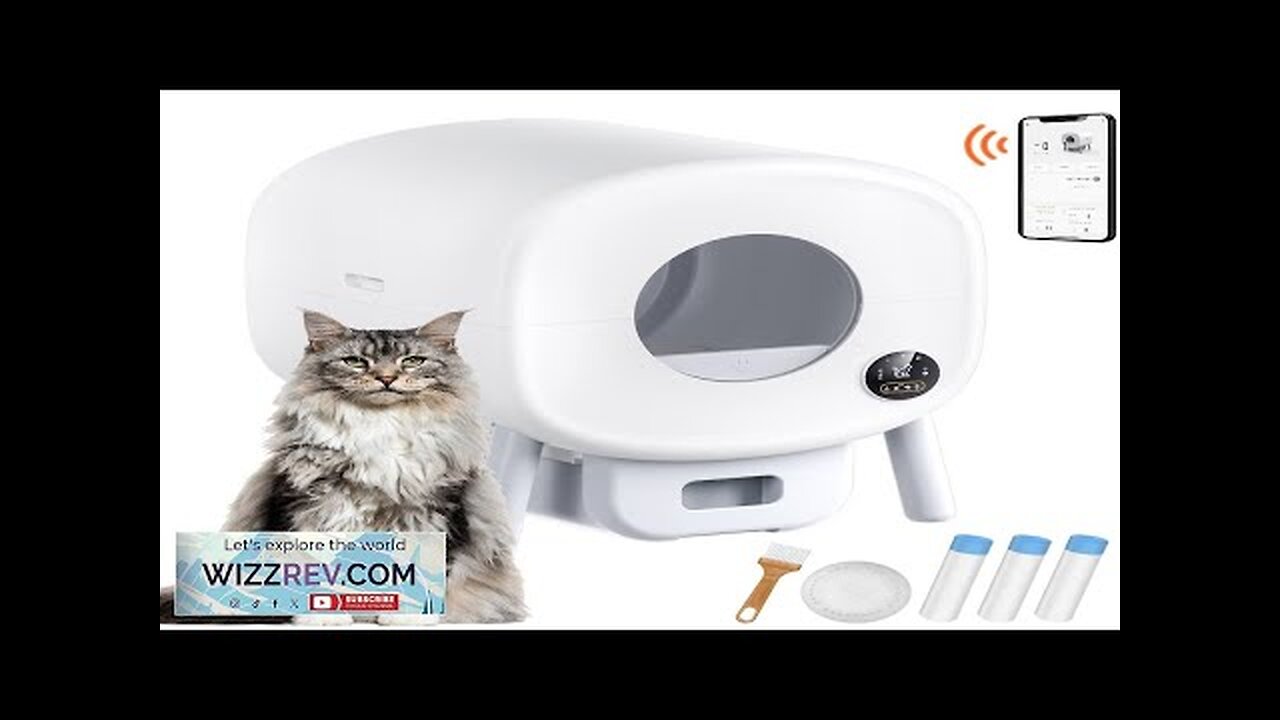 VEVOR 75L Self Cleaning Cat Litter Box with Odor Removal APP Control Review