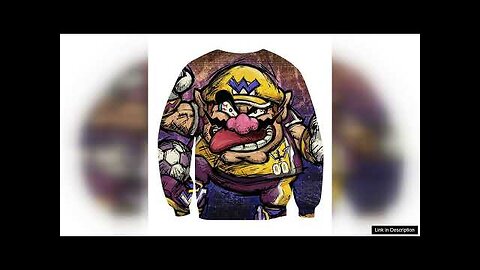 Super Mario Wario Madness Villain Cartoon Sketch Sweatshirt Review