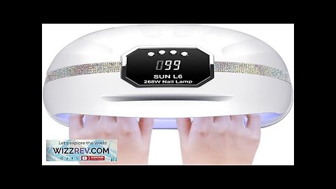 268W UV LED Nail LampProfessional Nail Dryer Gel UV LED Nail Lamp Review