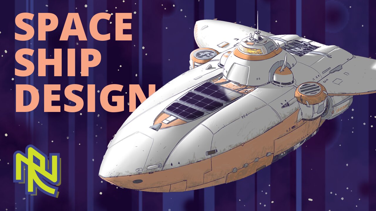 Designing a Space Ship (Concept Art)