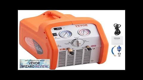 VEVOR 3/4 HP Refrigerant Recovery Machine Portable AC Recovery Machine Review