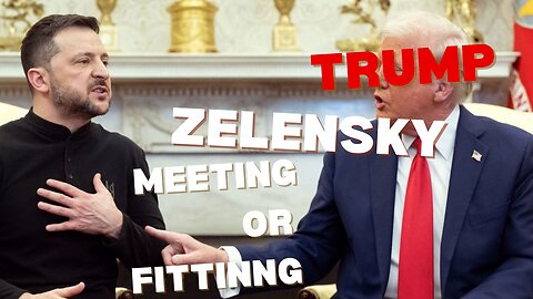 President Trump and Ukrainian President Zaleski Meating