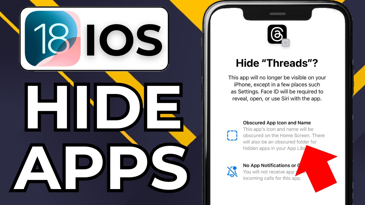 HOW TO HIDE APPS ON IPHONE IOS 18